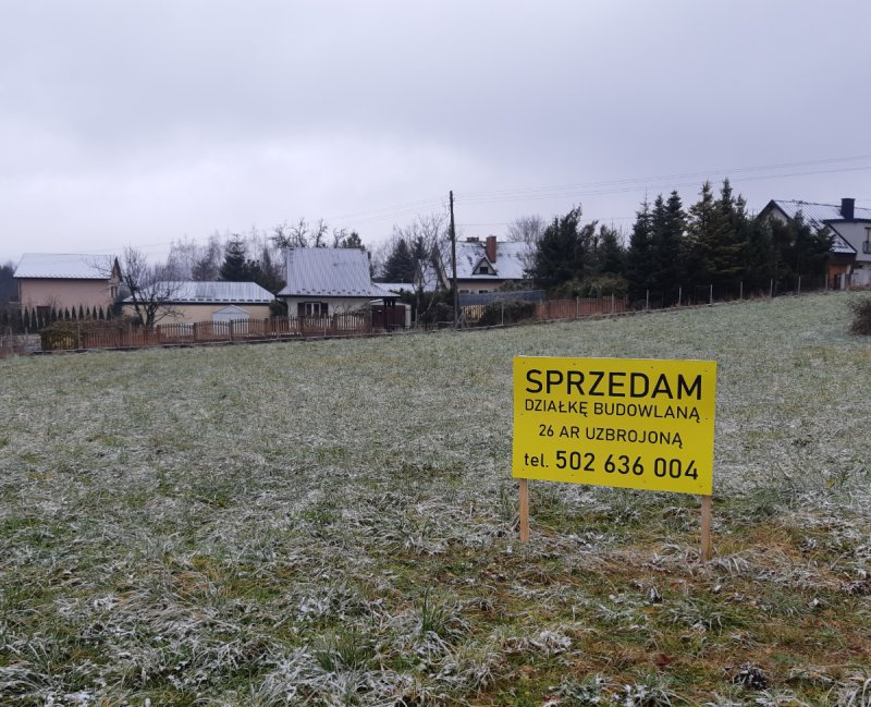 Działka budowlana Rzuchowa 26ar małopolska