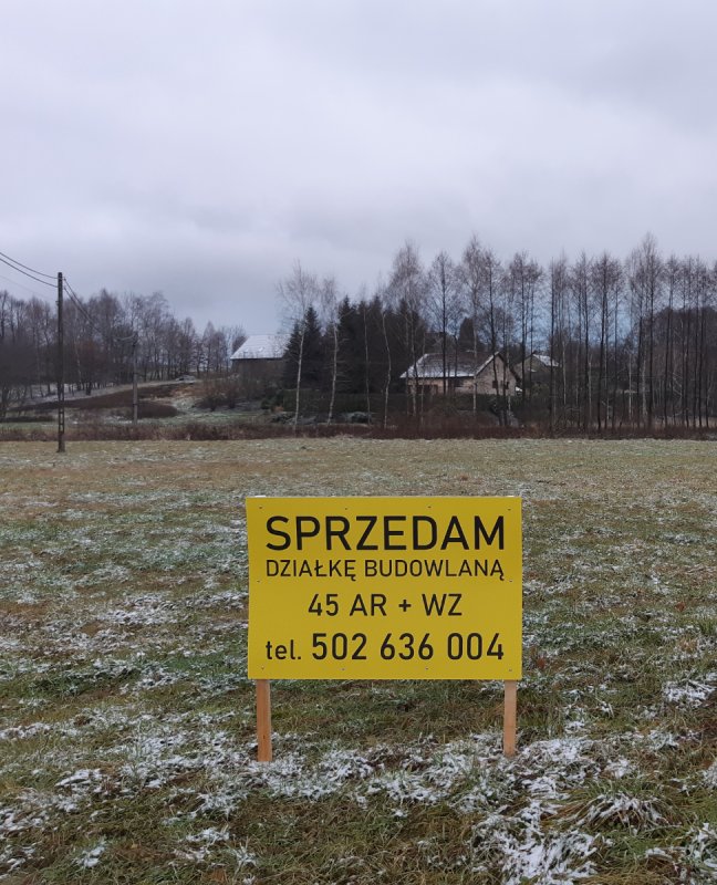 Działka budowlana Łęki Dolne 45 ar