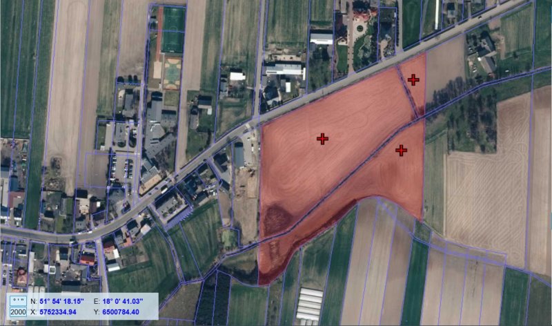 Działka rolno inwestycyjna pow.4,03 ha,Blizanówek - 01